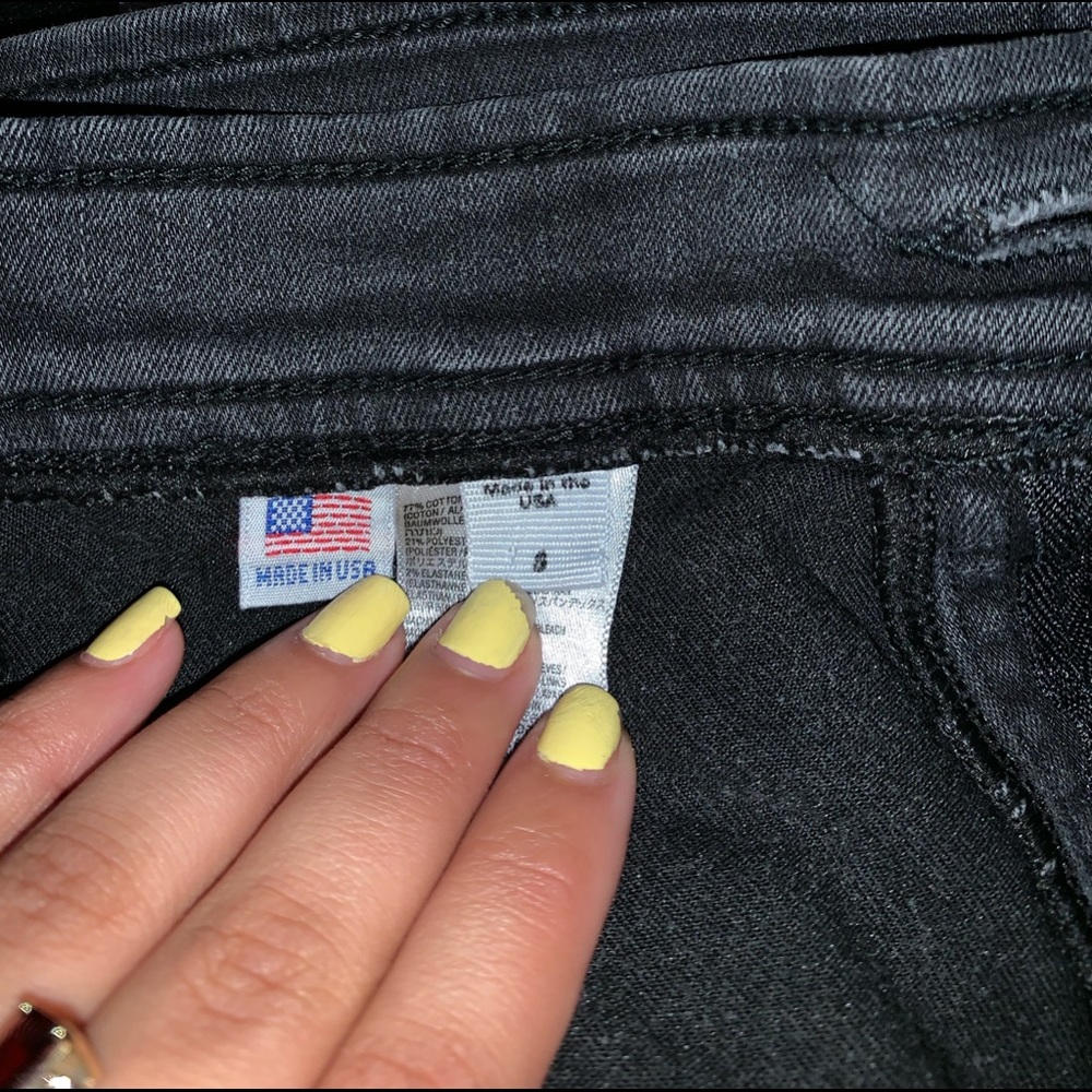 American apparel black easy jean size small